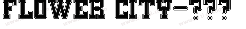 flower city字体转换